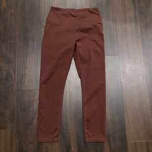 Reformation Rust Brown Cropped Leggings